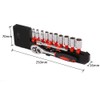 1/4 Inch Socket Set with Ratchet Wrench and Extension, 12-Piece