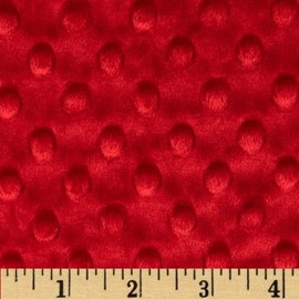 Shannon Minky Cuddle Dimple Scarlet, Fabric by the Yard