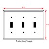 Art Plates - Triple Gang Toggle Switch Plate - Decorative