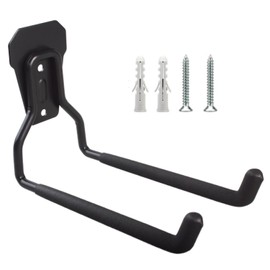 Maclean 1 x Garage Hook, Garage Wall Mount for Tyres, Hoses, Ladder, Bicycle - Max. Load 35 kg | Wall Hooks for Organisation, Tool Hanger (1, Distance from Wall 16.5 cm)