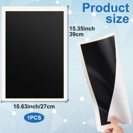 Isslly Laser Engraving Marking Paper, 39 x 27 cm Laser Color Engraving Paper for Metal, Glass, Ceramics - Black (1PCS)