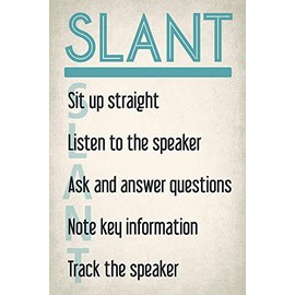 Keep Calm Collection S.L.A.N.T., classroom motivational poster