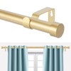 VOIIY Gold Curtain Rods for Windows 66 to 120 Inch(5.5-10