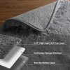 Ophanie Living Room Rugs 5x8 Grey, Fluffy Shag Fuzzy Plush