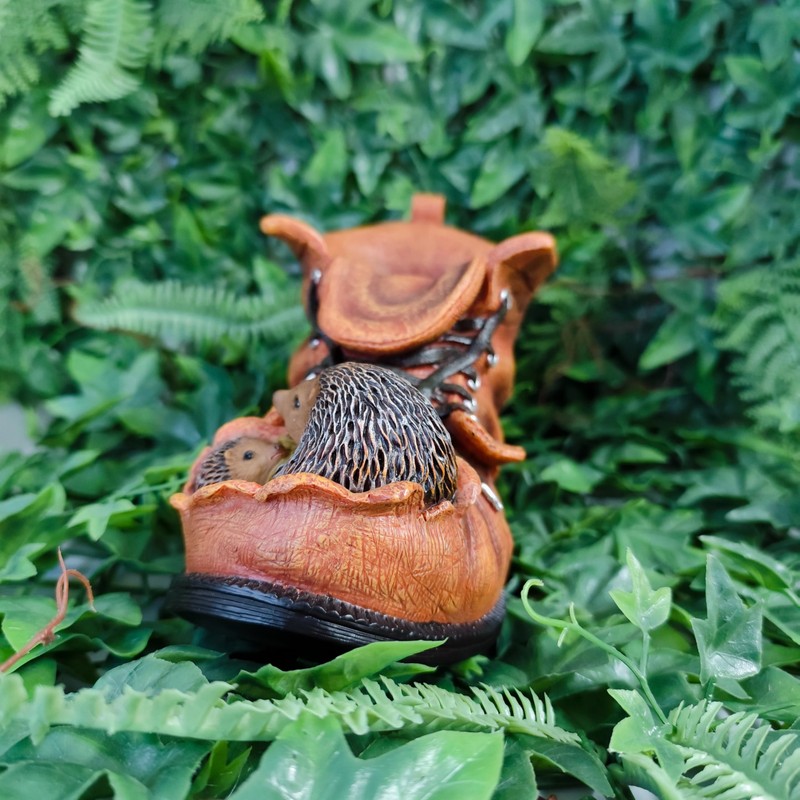 Hedgehog Boot Planter by Vivid Arts size D