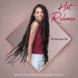 Bobbi Boss Synthetic Crochet Braid NU LOCS 36 2x (4-Pack, 2)
