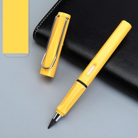 Everlasting Pencil Inkless Infinity Infinite Pen with Eraser - Color: Yellow