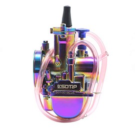 ZSDTRP Carburetor Motorcycle Colorful Rainbow 4T Universal Refitting Parts Racing for 50 100 150 200 250cc DirtBike,34mm