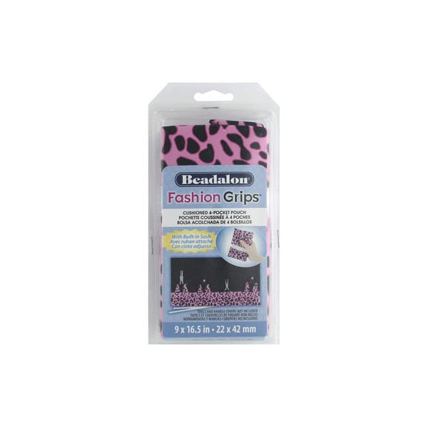 Beadalon 233S-148 FshnGrips Werkzeugtasche Pnk Cheetah, ohne