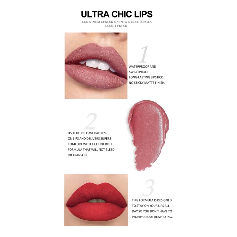 Set 12 Labiales Mate Y Brillo Muge Leen