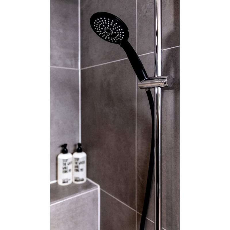 WENKO Young Black Shower Head - Universal Shower Head with