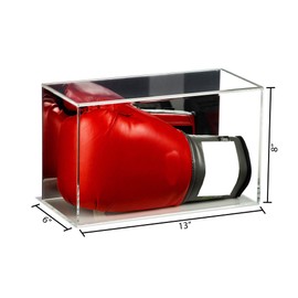 Better Display Cases Acrylic Table Top Boxing Glove Display Case with Mirror (A044-MB-TT)