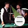 GAIVEK 10 Sets Soft Billiard Cues Tips Replacement with White
