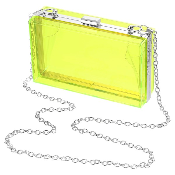 SUIKIHUM Acrylic Clear Evening Clutch Bag for Women, Shoulder Handbags