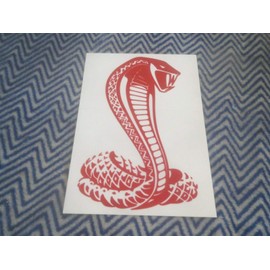 1976 1977 MUSTANG II COBRA II SNAKE FRONT FENDER DECAL - RIGHT HAND (RED)