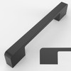 Amerdeco 10 Pack Matte Black Cabinet Pulls 5 Inch(128MM) Hole