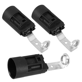 Operitacx E14 Vintage Lamp Parts 3 Pack of European Style Light Sockets Screw Base Holder for Pipe Lamps