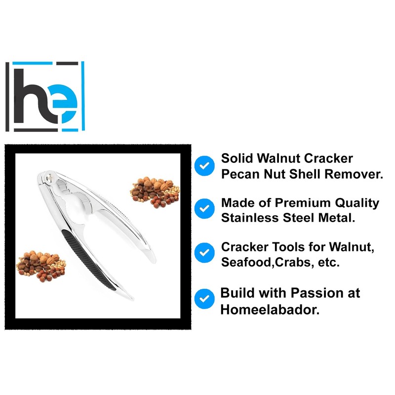 New Metal Walnut Cracker Pecan nut Shell Remover Nut Plier