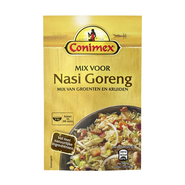 Conimex - Mix for Nasi Goreng - Indonesian spice mix with dried vegetables - 39 g - Pack of 12