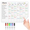JJPRO Chore Chart Whiteboard Clings to All Smooth Surfaces.Non-Magnetic Dry
