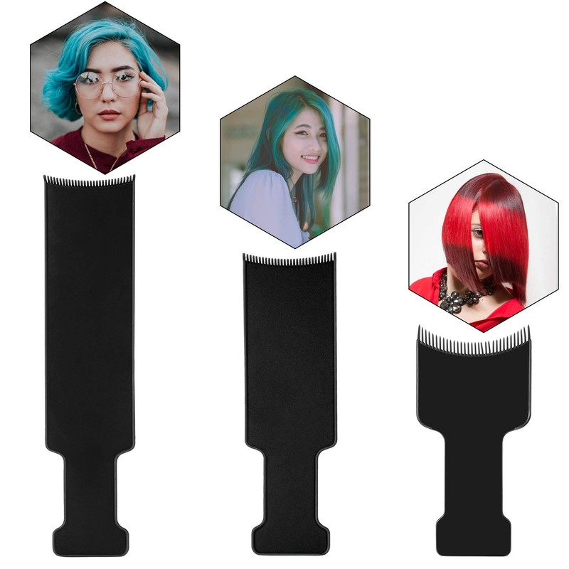 4 Pieces Balayage Highlighting Board with Teeth Hair Dye Paddle