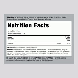 Piping Rock Alkaline Booster Drops | 2 Fl Oz | Liquid Supplement | Non-GMO, Gluten Free