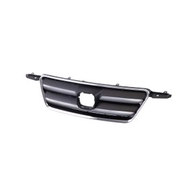 CarPartsDepot Front Grille Grill Chrome Shell With Blace Insert Compatible With 2005 2006 Honda CR-V HO1200194 71122S9AA01