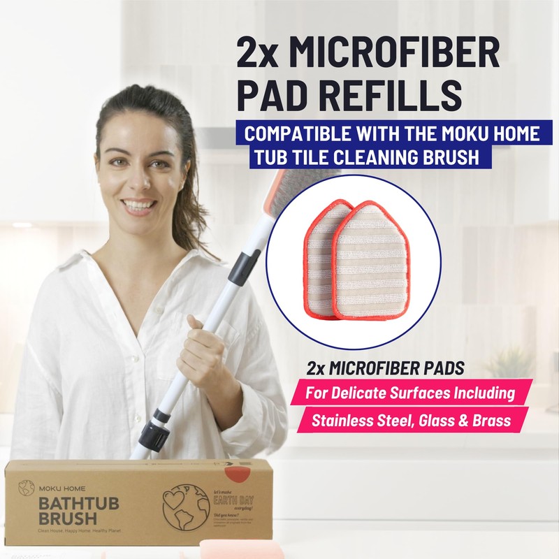 Moku Home Replacement Microfiber Pad for Moku Home Extendable Tub