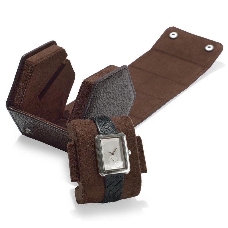 Oirlv B01804 Watch Case, 1 Piece, PU Leather, Mini, Portable,