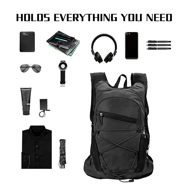 8L High Visibility Reflective Cycle Hydration Backpack Outdoor Sports Running
