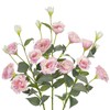 34.5" Pink Artificial Flowers Silk Fake Flower 3Pcs Eustoma Lisianthus