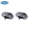 2-Pack Microphone Windscreen for DJI Mic 2 Transmitter (TX), Furry