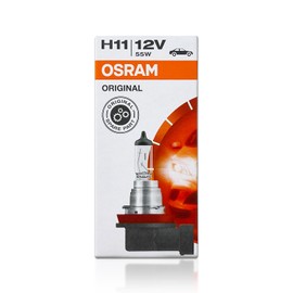 DAMA Automotive Lighting Osram H11 64211L+ DOT Original Standard Halogen Bulb 12V 55W 3800K PGJ19-2 Made in Germany/Pack of 10