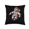 Serama Chicken As An Astronaut Throw Pillow