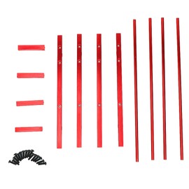 BONKZEBU RC Tyre Stand, Durable RC Tyre Rack, Easy Assembly, Easy Installation, 1.9 Inch Tyre Holder, for SCX10 90046 D90 1/10 Model Crawler CarRed (Red)