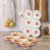 Hiceeden 2 Pack Ceramic Muffin Pans, 6 Cup Non-Stick Muffin