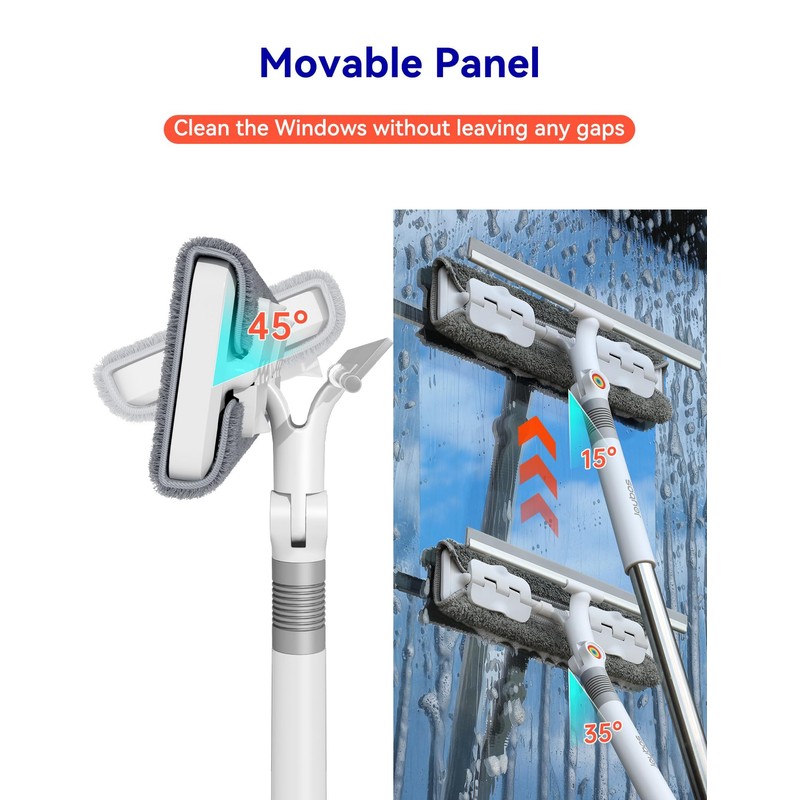 CTIME 80" Window Washing Kit with Extension Pole : Professional