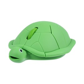 OTYSRH Cute Animal Turtle Shaped Wireless Mouse 3 Buttons 1600 DPI Kawaii Silent Optical Cordless Mice for Laptop PC Computer Notebook Desktop (Green)