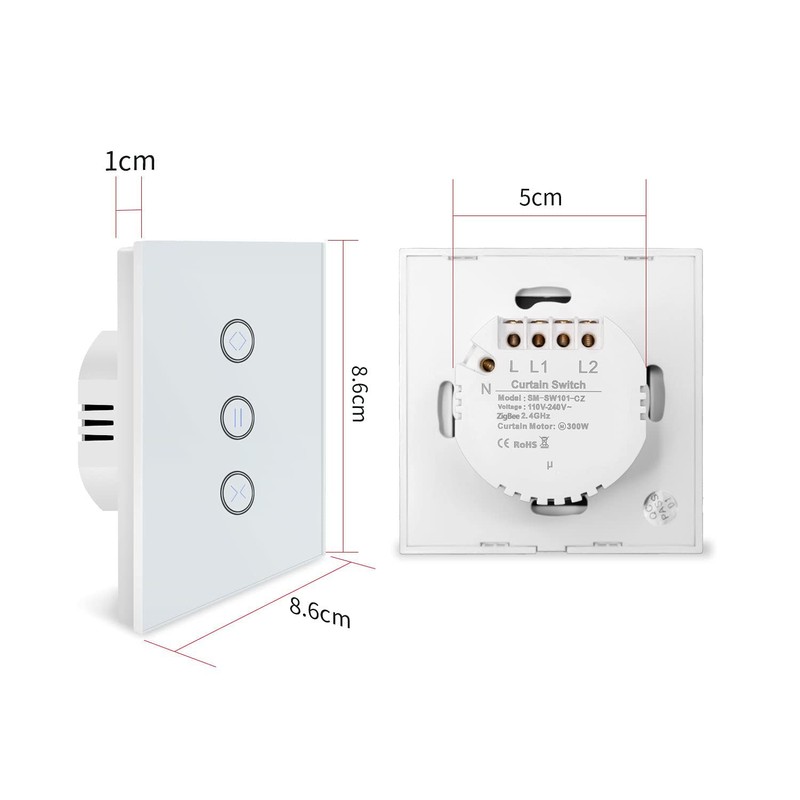 ZigBee Roller Shutter Switch, UseeLink Alexa Roller Shutter Switch, Smart