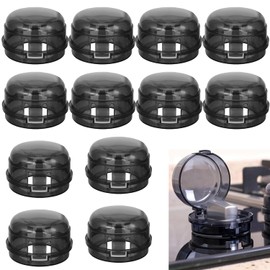 IONPSHG 12Pcs Gas Stove Knob Covers Plastic Oven Burner Protectors Stove Stopper Knob Safety Covers Stove Protector for Child Safety Easy Installation Gas Burner Safety Knob Covers for Kitchen Use
