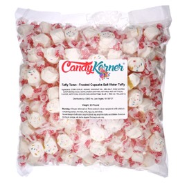 Gourmet Salt Water Taffy - Frosted Cupcake - 2.5 Pounds (40 Ounces) By CandyKorner