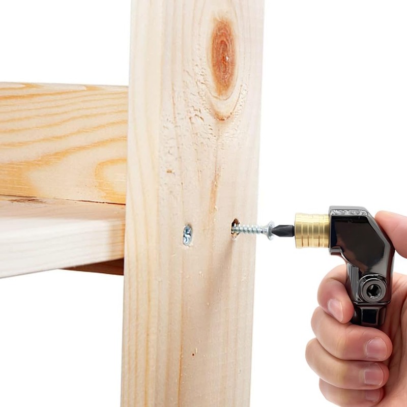 Saipe Right Angle Drill Attachment, All Metal Body 90 Degree