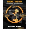EWORK 21V 1/2" Cordless Impact Wrench 775 Ft-lbs, Brushless Compact