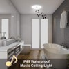 Horevo Bathroom Ceiling Light with Bluetooth Speaker and Remote Control