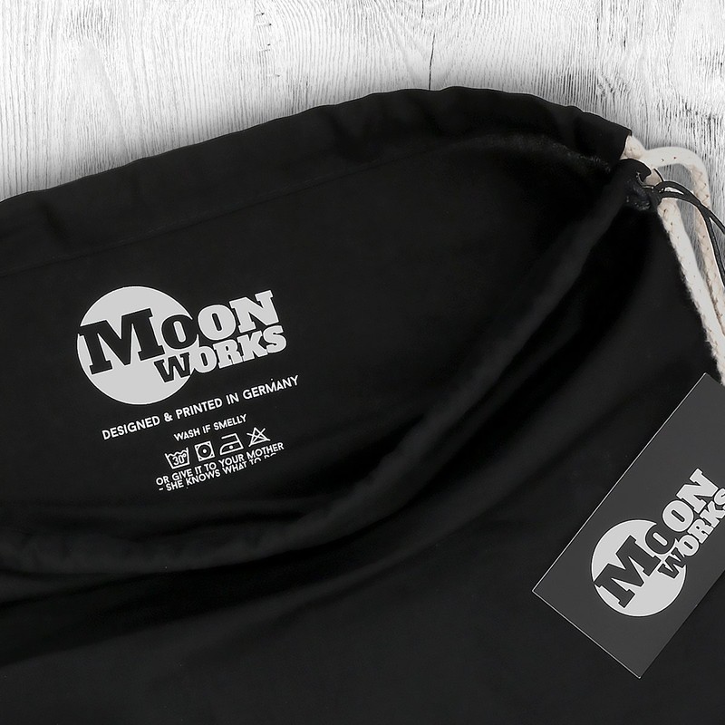 MoonWorks Gym Bag, "Bitte nicht schubsen ich hab nen Yoghurt