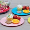 Youngever 8 Inch Plastic Plates, Small Plates, Salad Plates, Dessert