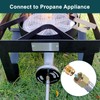 GASPRO High Pressure Propane Regulator with 12FT Braided Hose, 30-PSI