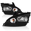 AmeriLite Headlights 4Door Black for Ford Focus ZX4 - Passenger