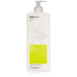 Framesi Morphosis Balance Champú, 34 fl oz, Champú para cabello graso, limpieza y volumen