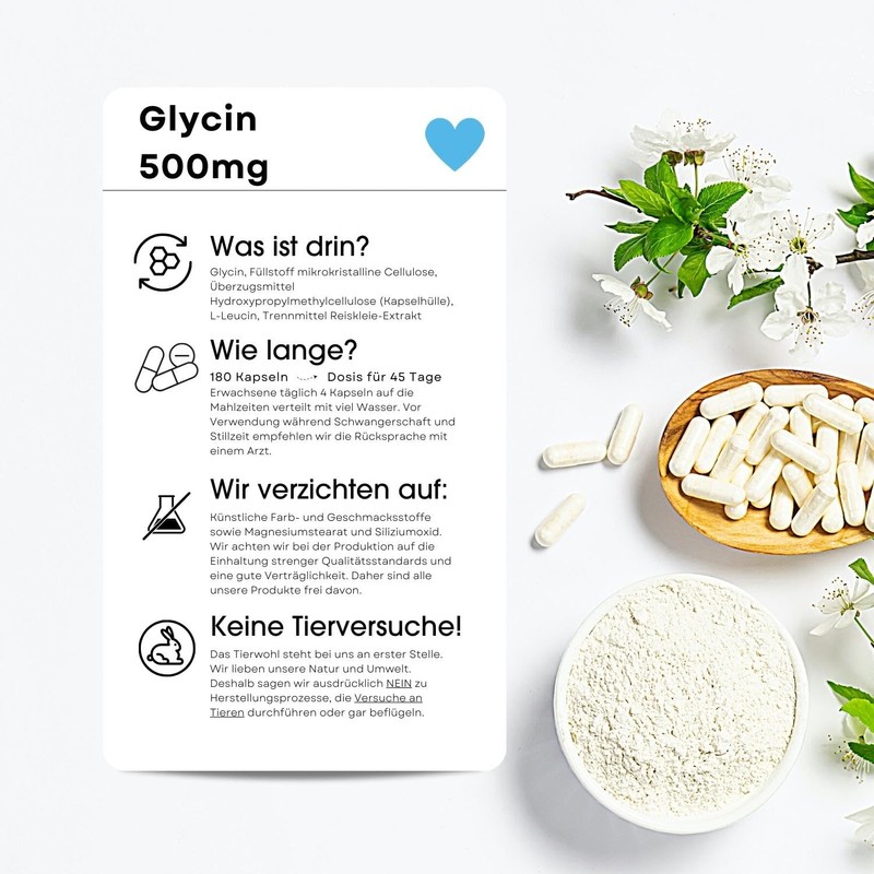 Fair & Pure® - Glycin 500mg - vegan - ohne